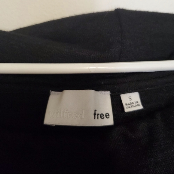 Aritzia Wilfred Free Amilna Off the Shoulder Black Dress - Picture 5 of 7